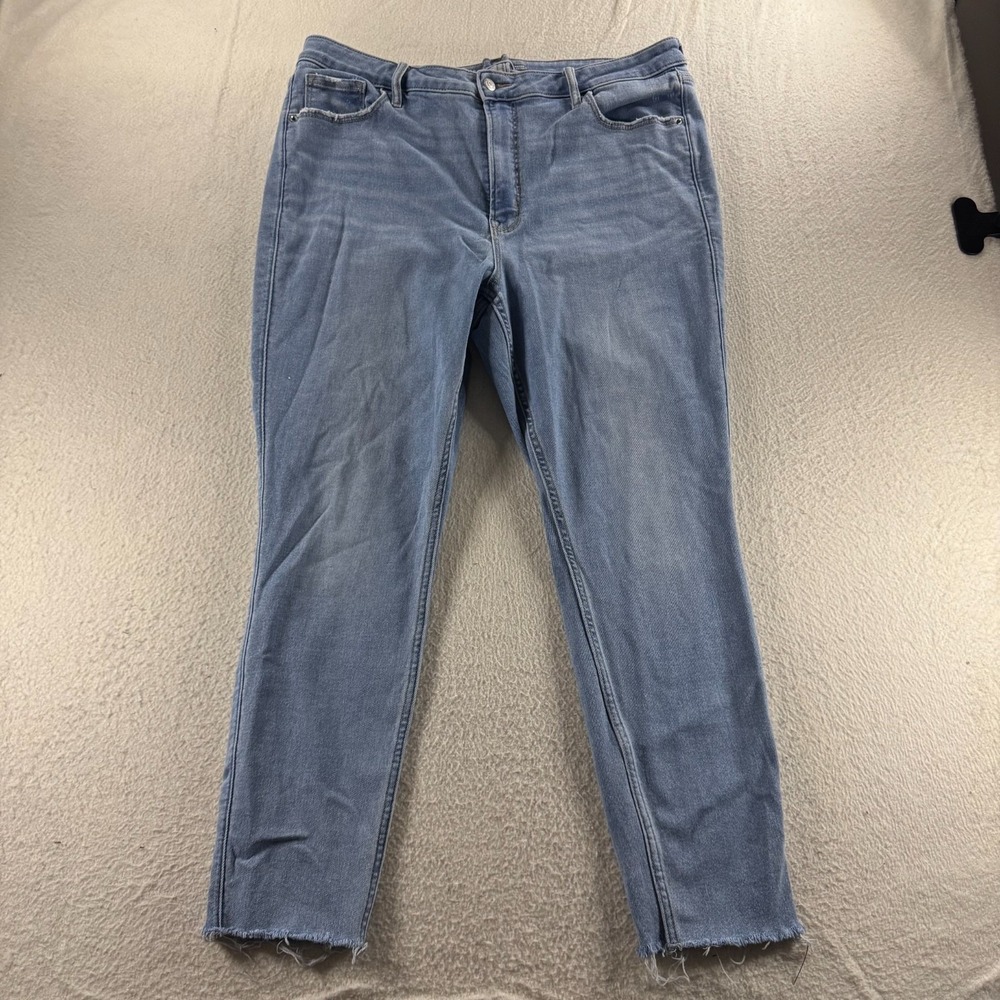 Arizona Jean Co Rock Legging Jeans Womens 10 Blue Excellent Extra High Rise Slim